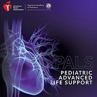 AHA Pediatric Advanced Life Support logo | purple transparent heart